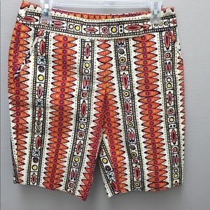 Trina Turk LA Shorts Tribal Print Boho Bermudas 4